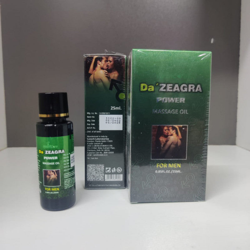 Da Zeagra Power Massage Oil - New Formula 2024 - Online Store